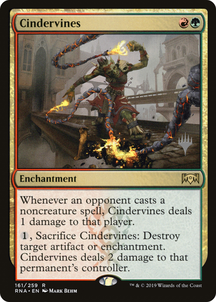 Cindervines (PPELD-161P) [Promo Pack: Ravnica Allegiance Promos]
