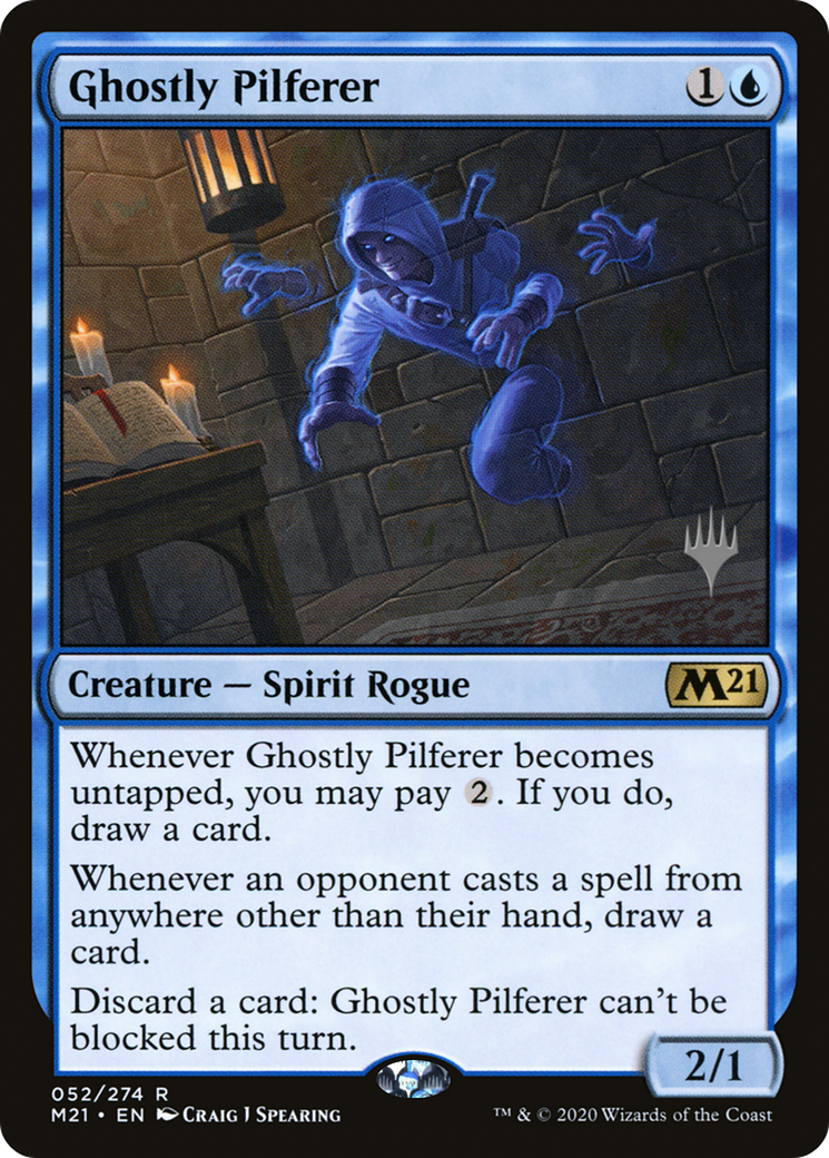 Ghostly Pilferer (PPM21-52P) [Promo Pack: Core Set 2021 Promos] Foil