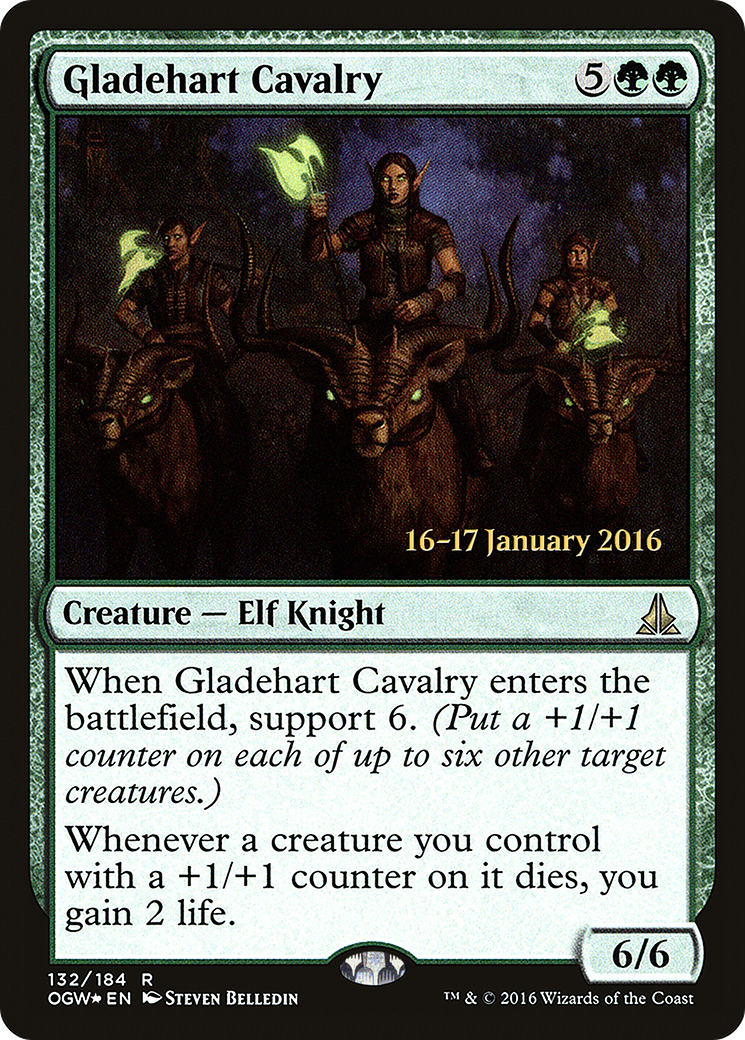 Gladehart Cavalry (PRE-132S) [Oath of the Gatewatch Promos] Foil
