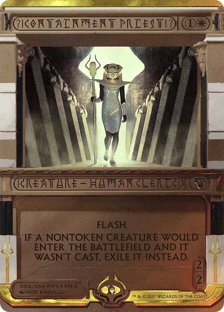 Containment Priest (MPS2-003) (Borderless) [Amonkhet Invocations] Foil