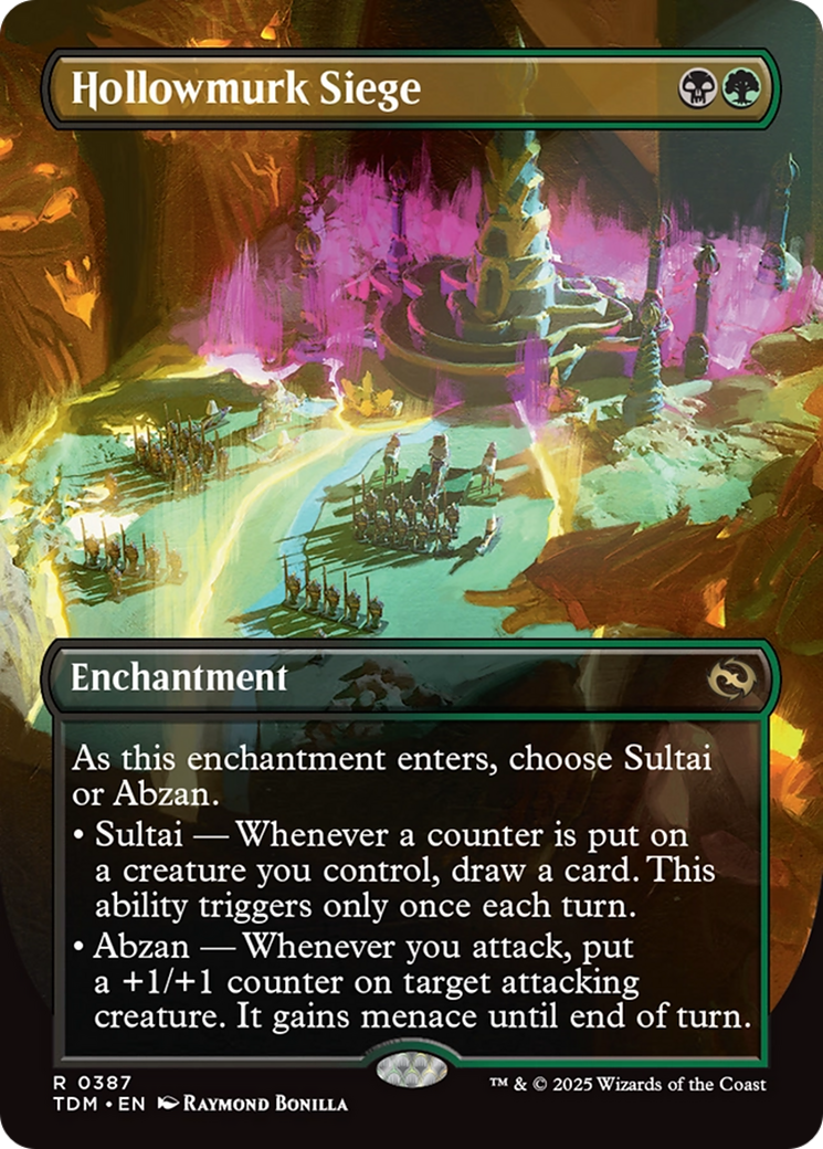 Hollowmurk Siege (TDM-387) [Tarkir: Dragonstorm]: (enchantment) (Borderless)