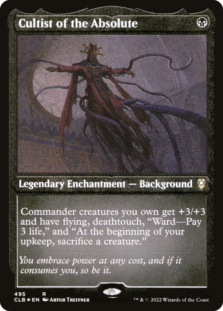 Cultist of the Absolute (Foil Etched) (CLB-495) [Commander Legends: Battle for Baldur's Gate] Foil