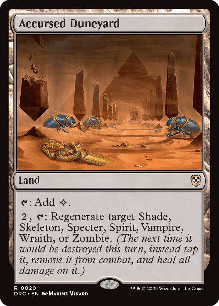 Accursed Duneyard (DRC-020) [Commander: Aetherdrift]
