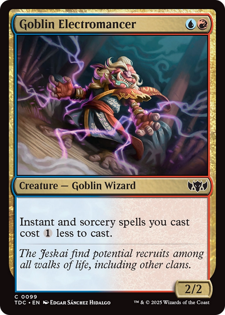 Goblin Electromancer (TDC-099) [Commander: Tarkir: Dragonstorm]
