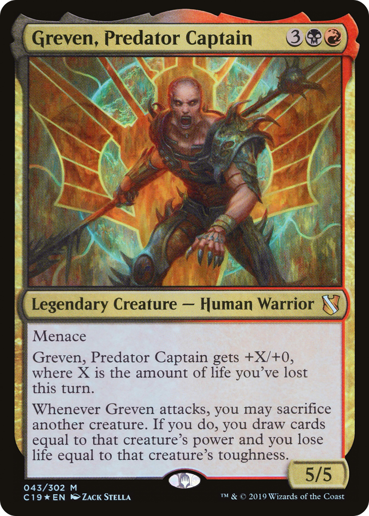 Greven, Predator Captain (C19-043) [Commander 2019] Foil