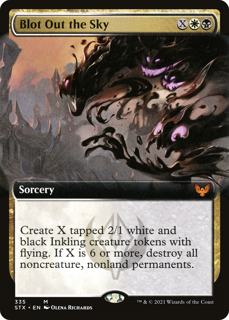 Blot Out the Sky (STX-335) [Strixhaven: School of Mages]: (Extended Art) Foil