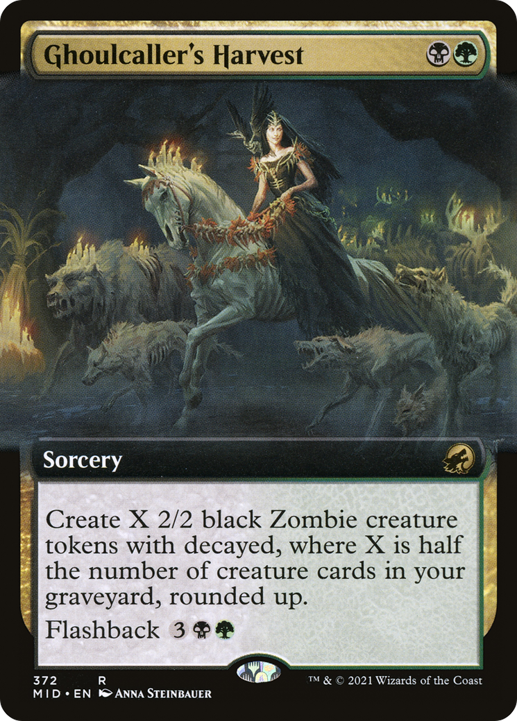 Ghoulcaller's Harvest (MID-372) [Innistrad: Midnight Hunt]: (Extended Art) Foil