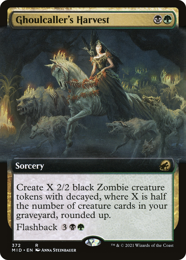 Ghoulcaller's Harvest (Extended Art) (MID-372) [Innistrad: Midnight Hunt]