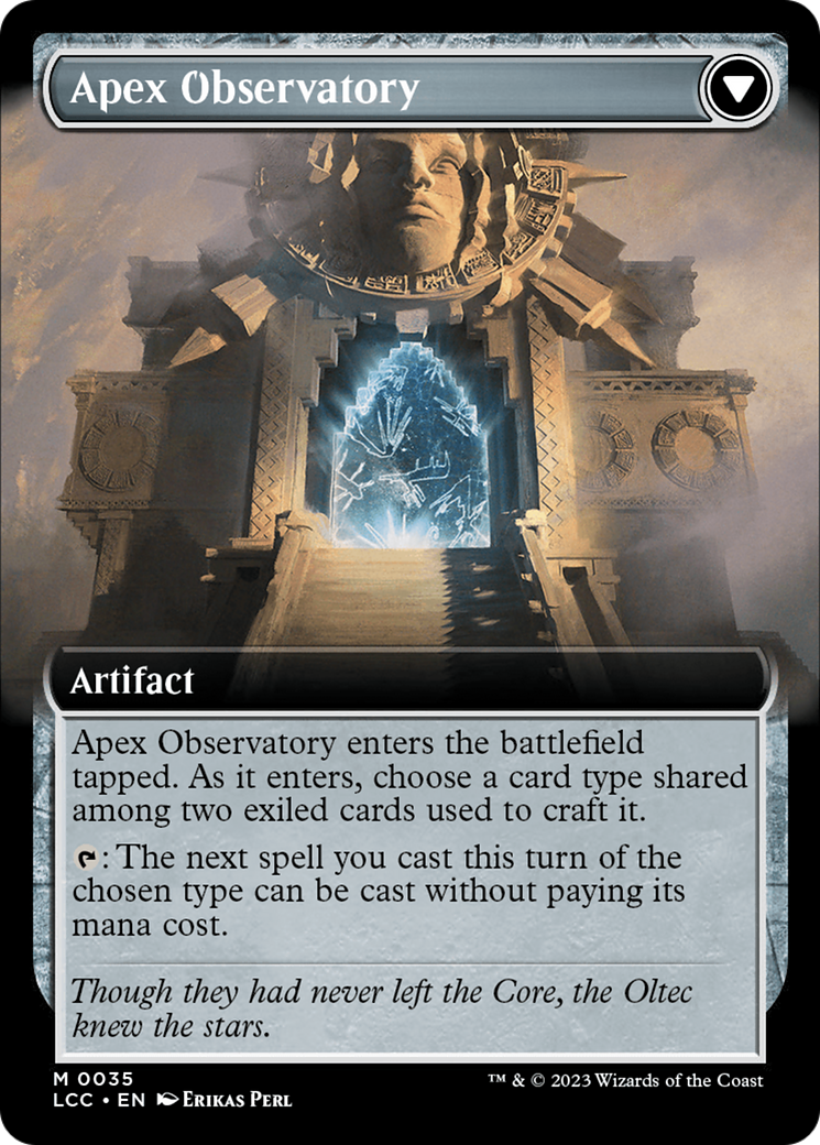 Eye of Ojer Taq // Apex Observatory (LCC-035) [The Lost Caverns of Ixalan Commander]: (Extended Art) Foil