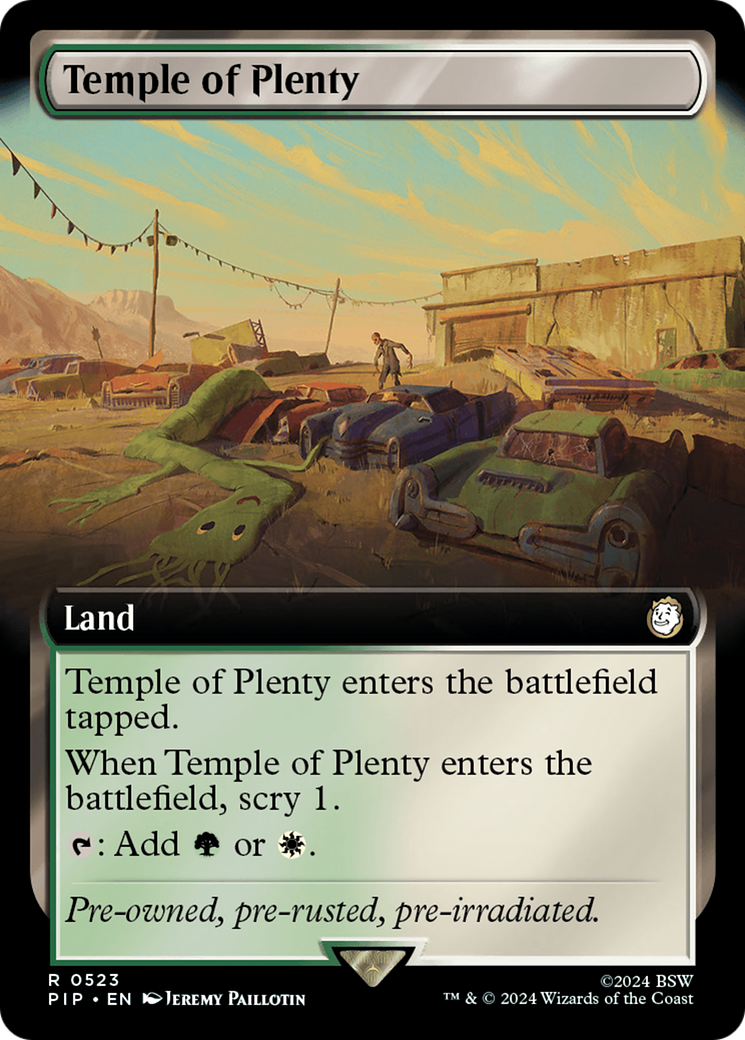 Temple of Plenty (PIP-523) [Fallout]: (Extended Art) Foil