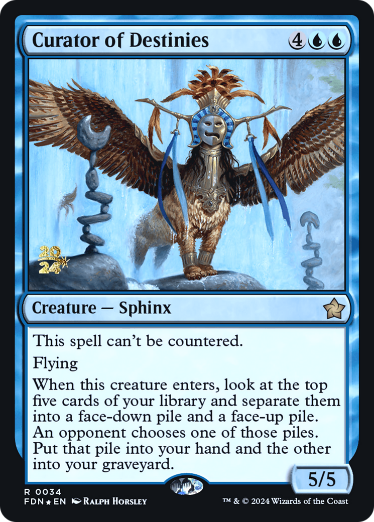 Curator of Destinies (PRE-34S) [Foundations Promos] Foil