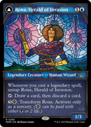 Rona, Herald of Invasion // Rona, Tolarian Obliterator (MOM-295) [March of the Machine]: (Showcase)