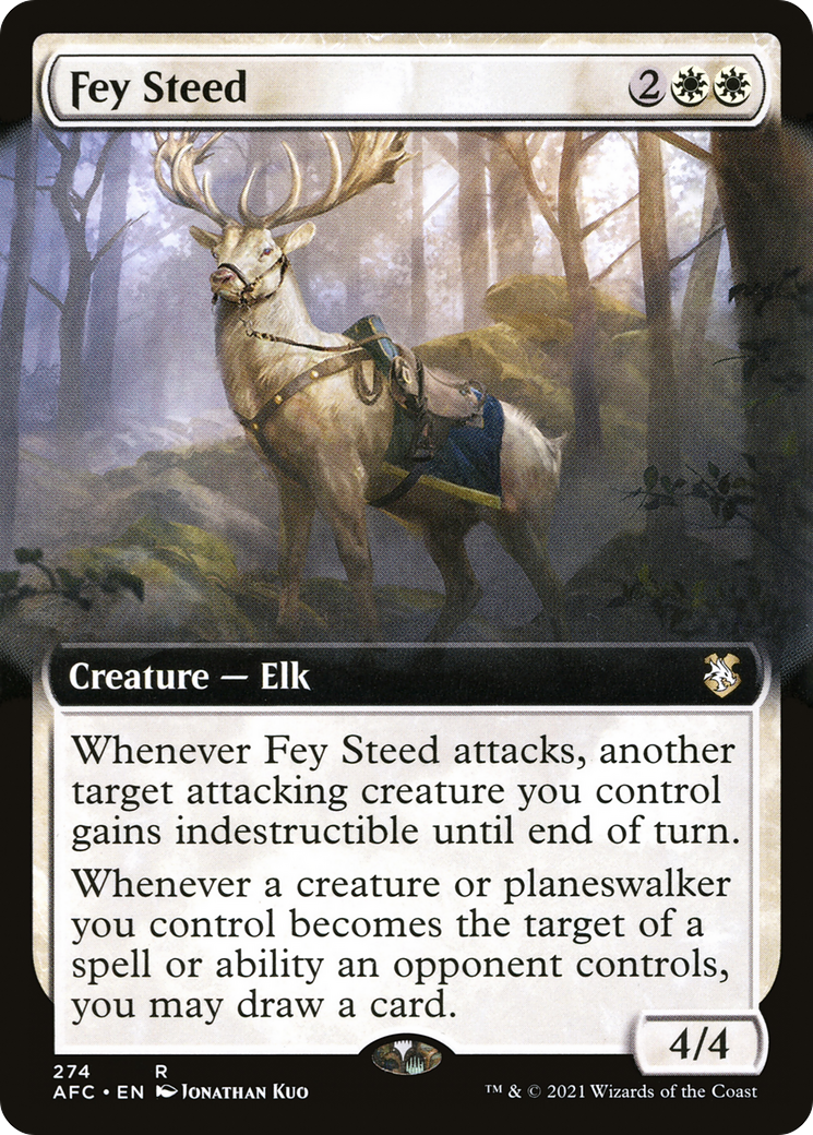 Fey Steed (Extended Art) (AFC-274) [Forgotten Realms Commander]