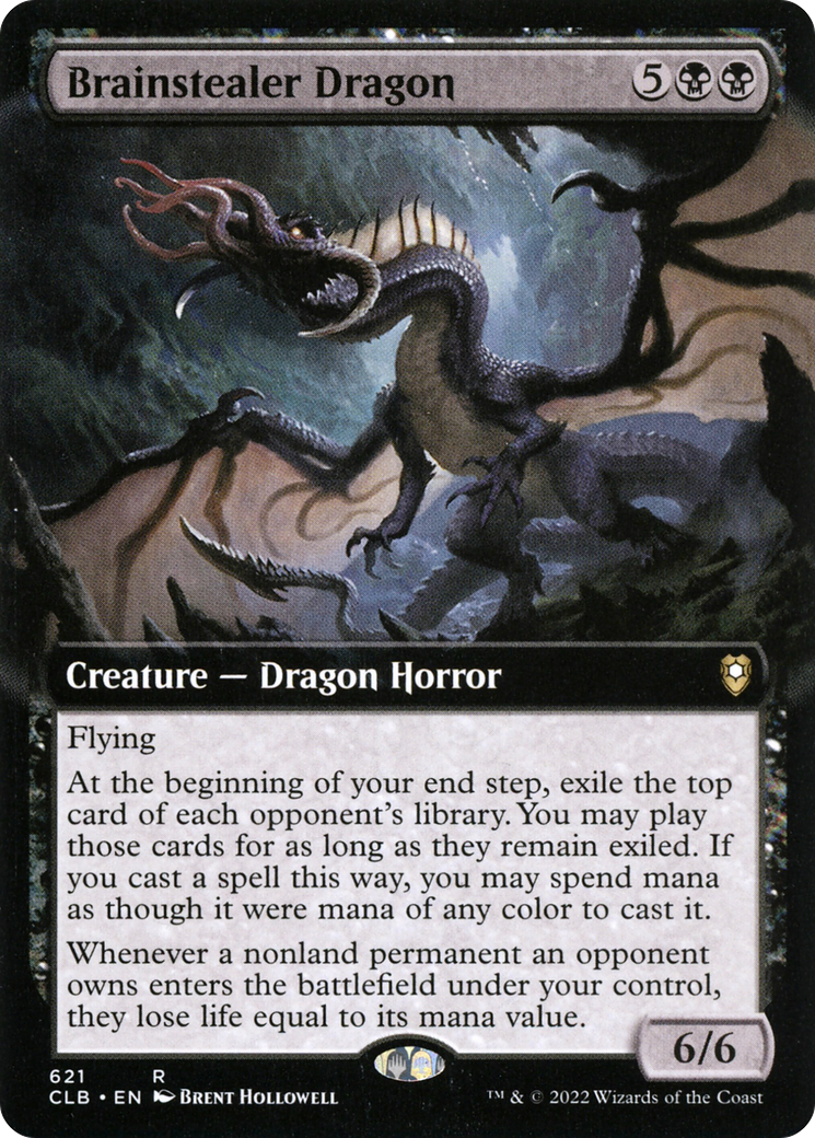 Brainstealer Dragon (CLB-621) [Commander Legends: Battle for Baldur's Gate]: (Extended Art)