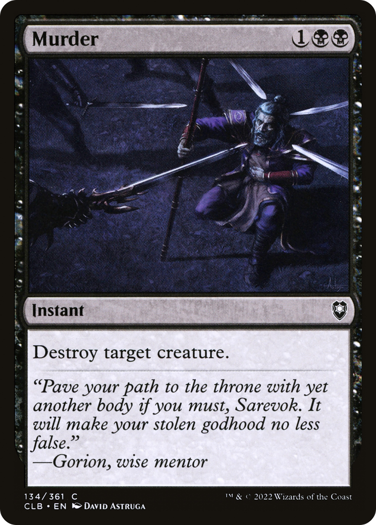 Murder (CLB-134) [Commander Legends: Battle for Baldur's Gate]