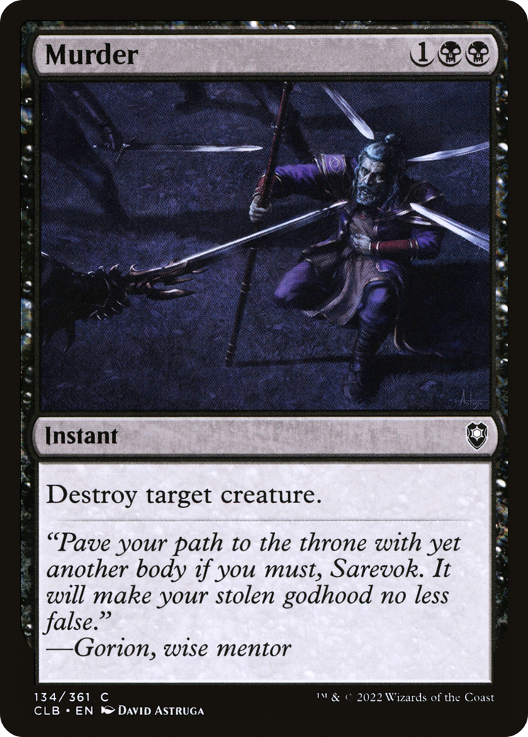 Murder (CLB-134) [Commander Legends: Battle for Baldur's Gate]