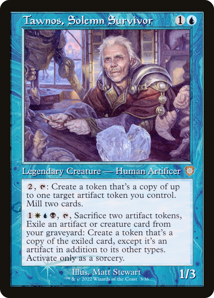 Tawnos, Solemn Survivor (Retro Frame) (BRC-003) [The Brothers' War Commander]