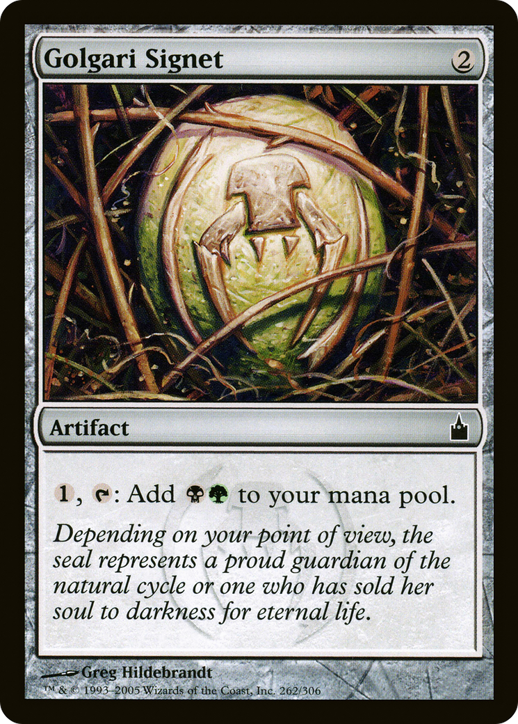 Golgari Signet (RAV-262) [Ravnica: City of Guilds] Foil