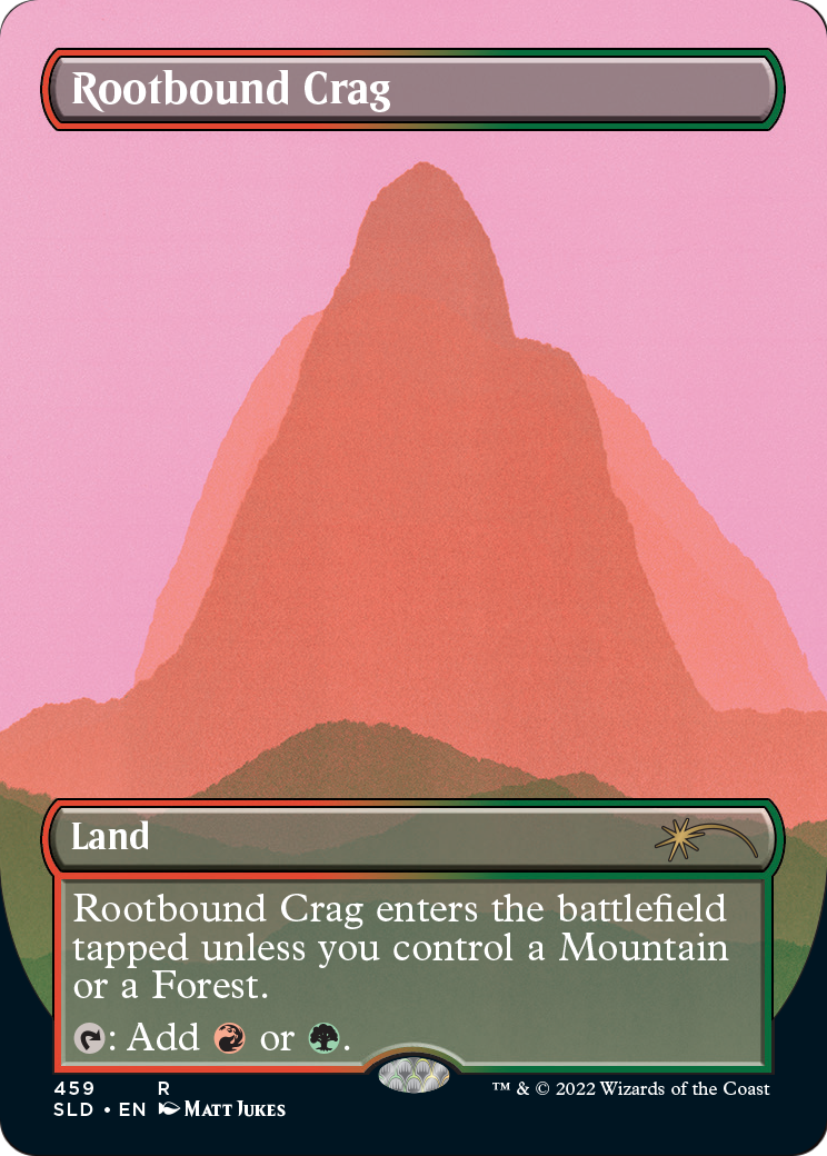Rootbound Crag (SLD-459) (Borderless) [Secret Lair Drop]