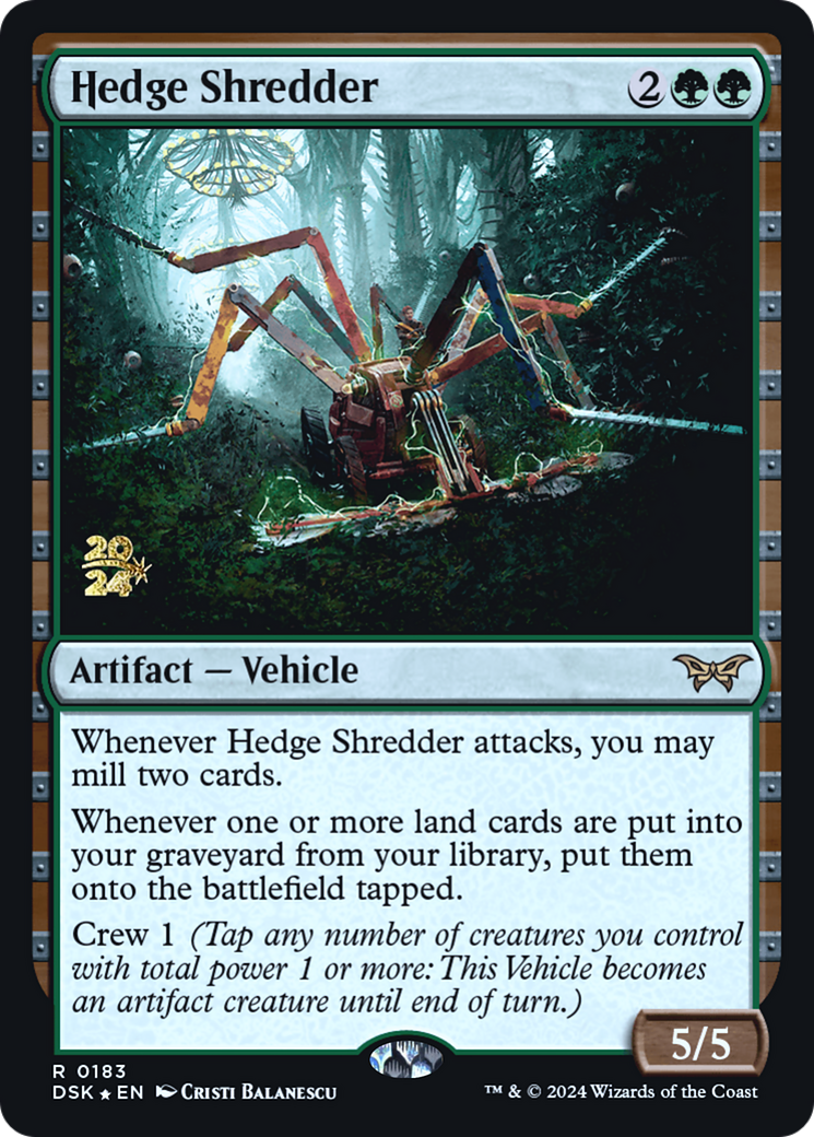 Hedge Shredder (PRE-183S) [Duskmourn: House of Horror Promos] Foil