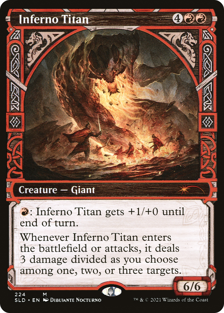 Inferno Titan (SLD-224) [Secret Lair Drop]: (Showcase) Foil