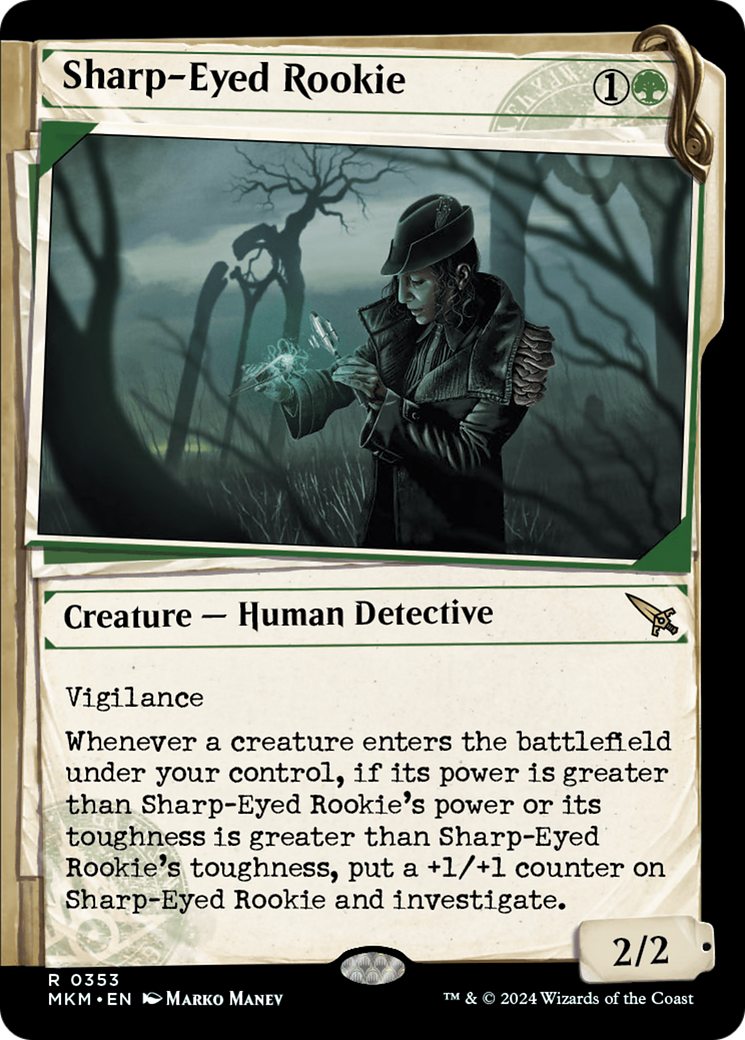 Sharp-Eyed Rookie (MKM-353) [Murders at Karlov Manor]: (Showcase)