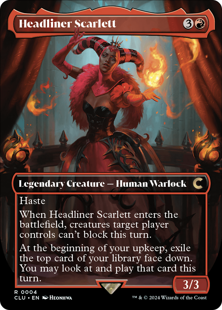 Headliner Scarlett (CLU-004) [Ravnica: Clue Edition] (Borderless)