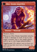 Volatile Arsonist // Dire-Strain Anarchist (VOW-181) [Innistrad: Crimson Vow]: (Double Faced Transform) Foil