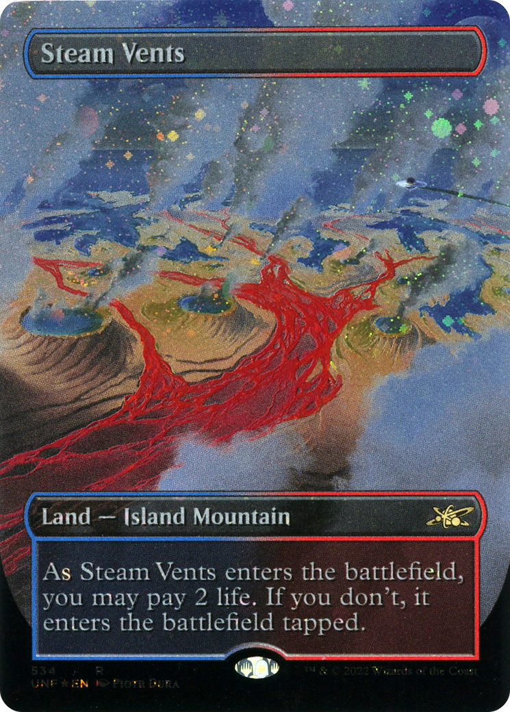 Steam Vents (Borderless) (Galaxy Foil) (UNF-534) [Unfinity] Foil