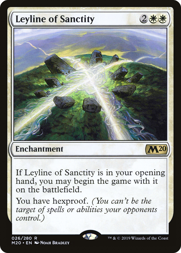 Leyline of Sanctity (M20-026) [Core Set 2020] Foil
