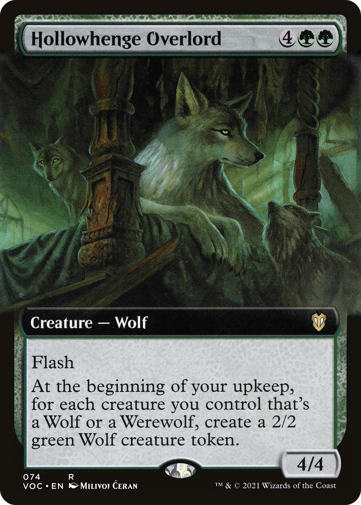Hollowhenge Overlord (Extended Art) (VOC-074) [Crimson Vow Commander]