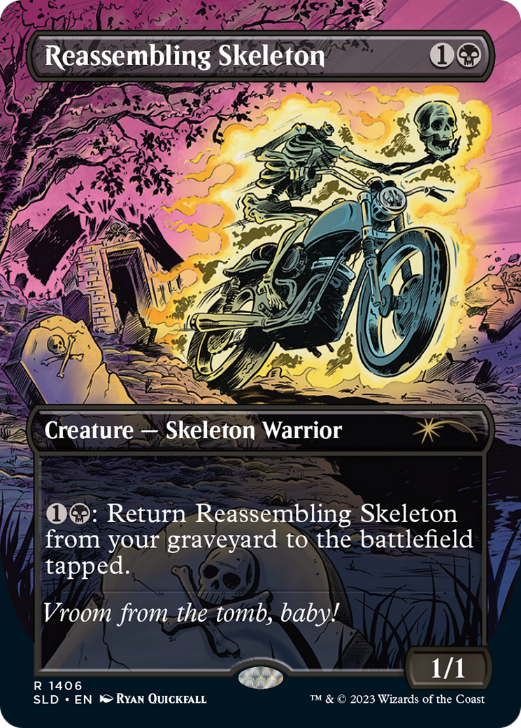 Reassembling Skeleton (SLD-1406) [Secret Lair Drop] (Borderless) Foil