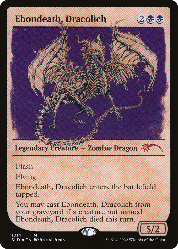 Ebondeath, Dracolich (Showcase) (SLD-1014) [Secret Lair Drop] Foil