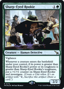 Sharp-Eyed Rookie (PRE-176S) [Murders at Karlov Manor Promos] Foil
