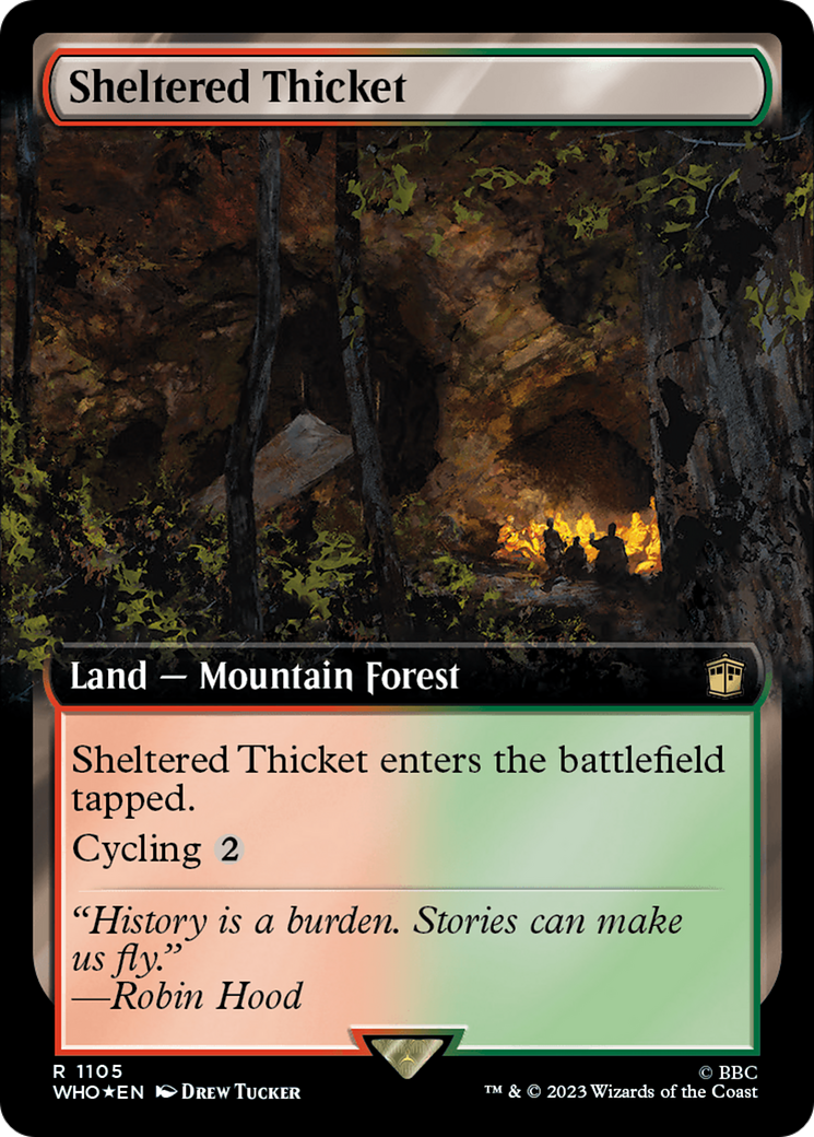 Sheltered Thicket (WHO-1105) [Doctor Who]: (Extended Art) Foil