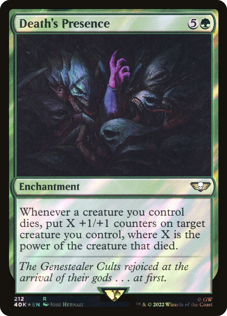 Death's Presence (Surge Foil) (40K-212) [Warhammer 40,000 Commander] Foil