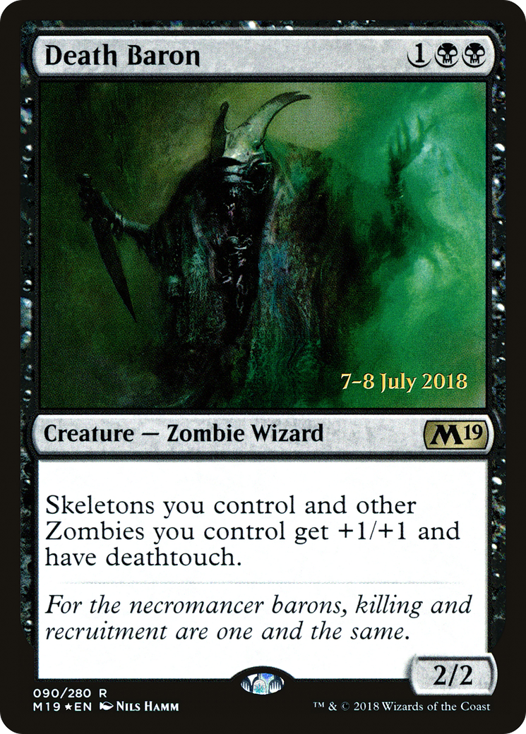Death Baron (PRE-90S) [Core Set 2019 Promos] Foil