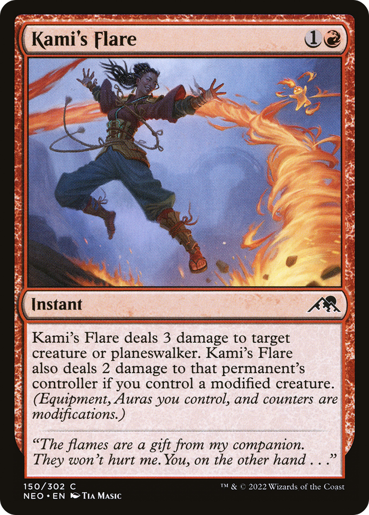 Kami's Flare (NEO-150) [Kamigawa: Neon Dynasty] Foil