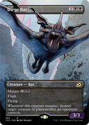 Dirge Bat (IKO-289) [Ikoria: Lair of Behemoths]: (Showcase) (Borderless) Foil