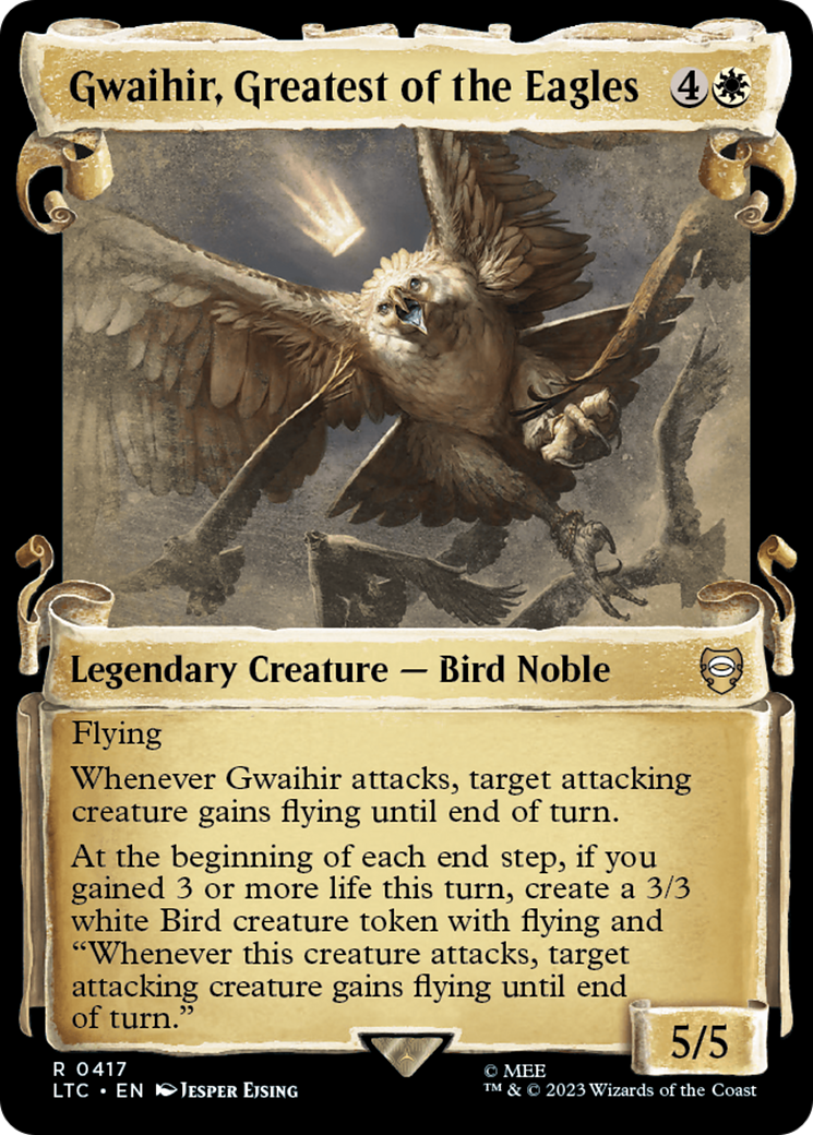 Gwaihir, Greatest of the Eagles (LTC-417) [Tales of Middle-earth Commander]: (Showcase)