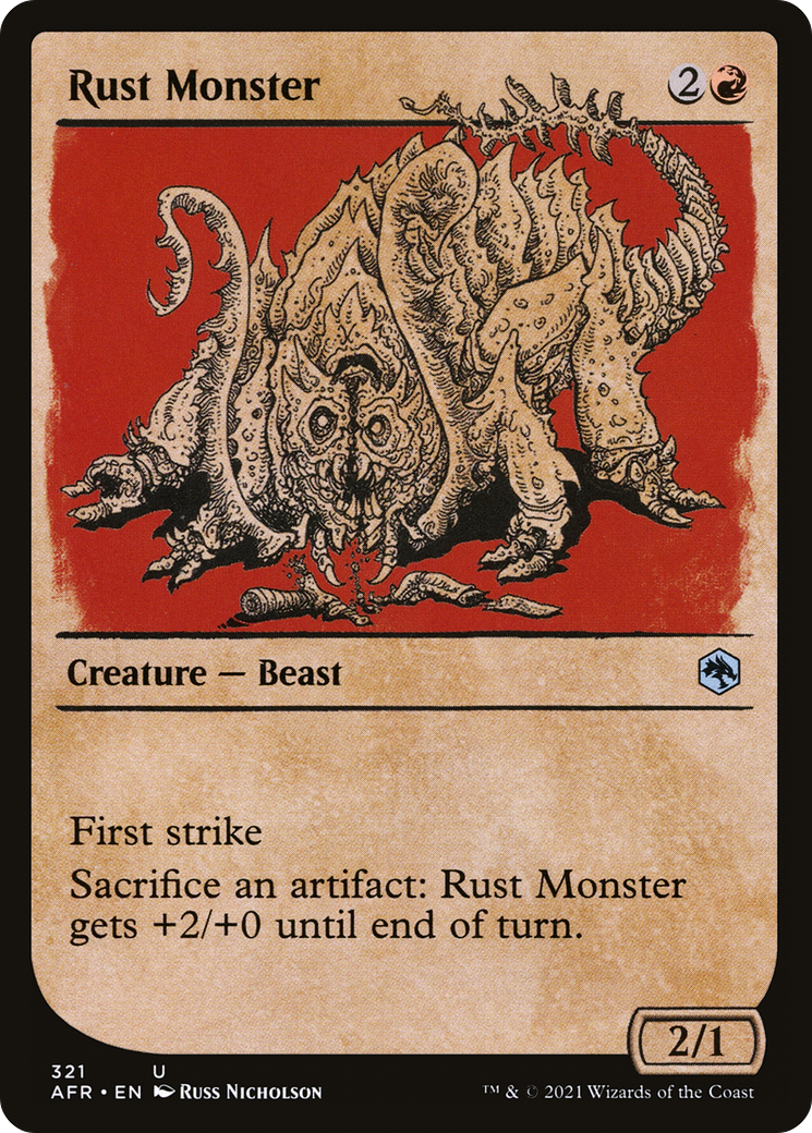 Rust Monster (Showcase) (AFR-321) [Adventures in the Forgotten Realms] Foil