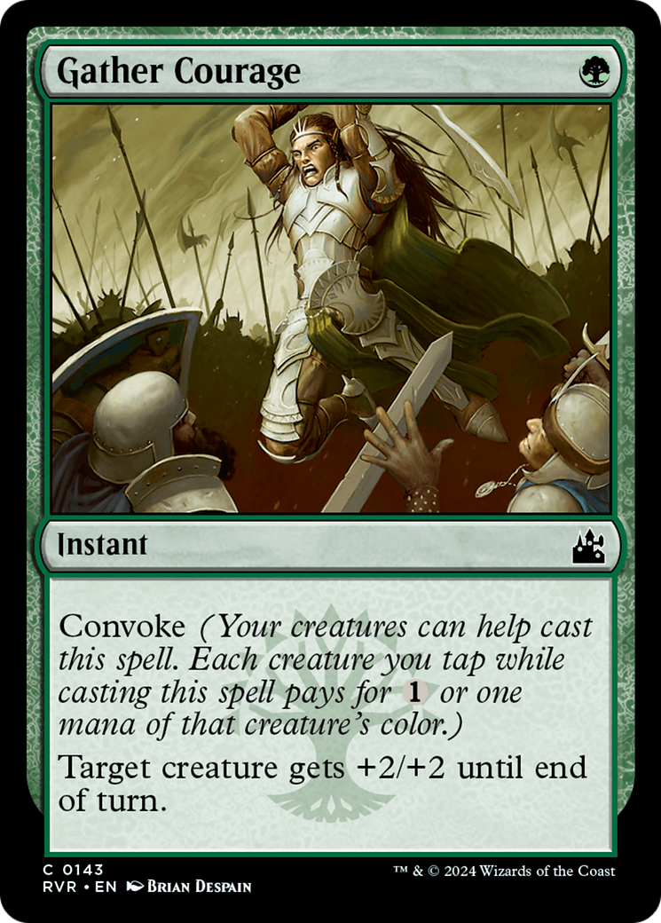 Gather Courage (RVR-143) [Ravnica Remastered] Foil