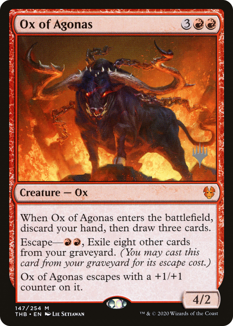 Ox of Agonas (PPTHB-147P) [Theros Beyond Death Promos] Foil