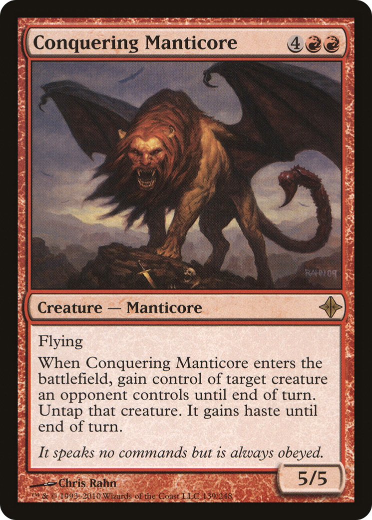 Conquering Manticore (ROE-139) [Rise of the Eldrazi]