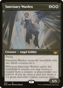Sanctuary Warden (Showcase) (Foil Etched) (SNC-443) [Streets of New Capenna] Foil