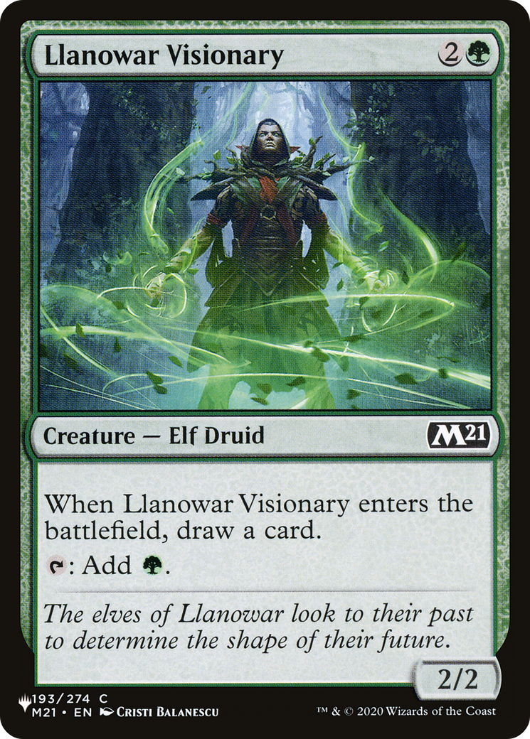 Llanowar Visionary (LIST-M21-193) [The List]