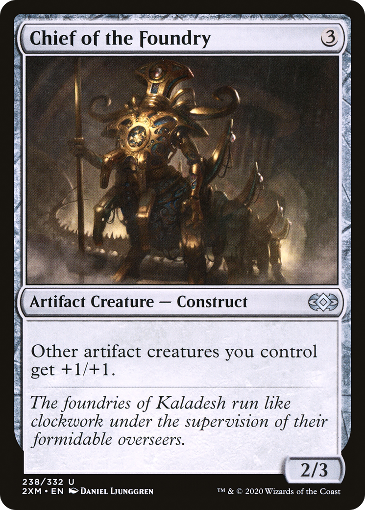 Chief of the Foundry (2XM-238) [Double Masters] Foil