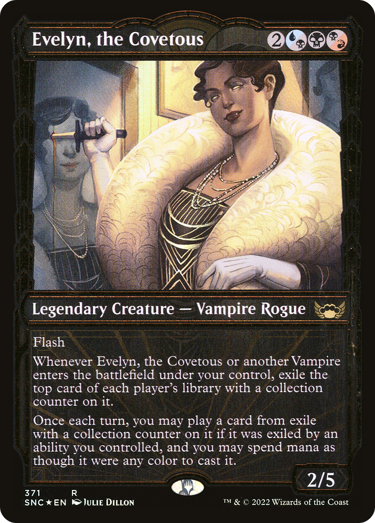 Evelyn, the Covetous (SNC-371) [Streets of New Capenna]: (Showcase) Foil