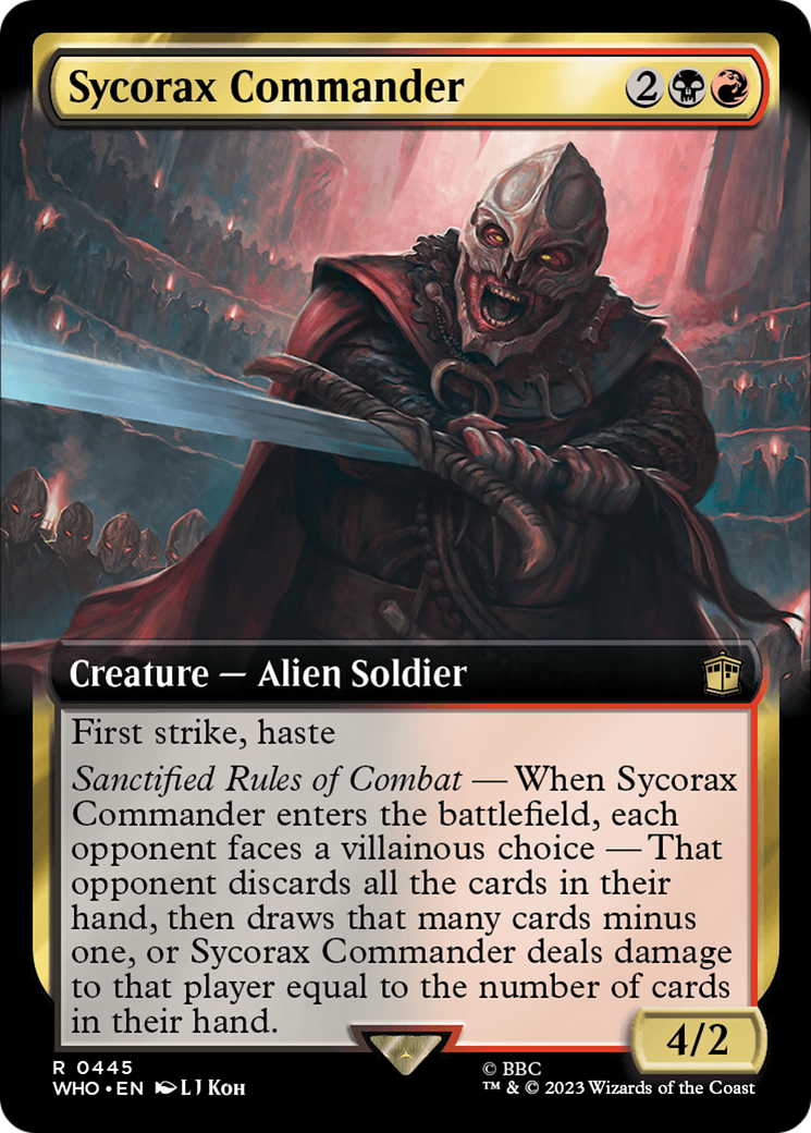 Sycorax Commander (WHO-445) [Doctor Who]: (Extended Art) Foil