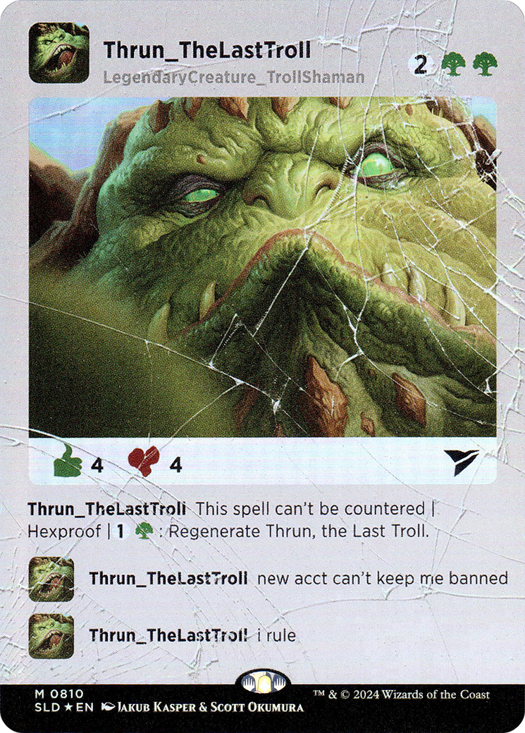 Thrun, the Last Troll (SLD-810) [Secret Lair Drop Series] (Borderless)